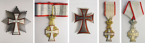 The Order of Dannebrog - current insignias